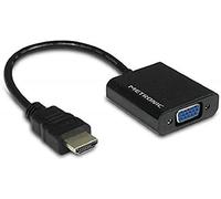 Metronic 470274 convertidor HDMI/VGA 3.5 Jack Negro