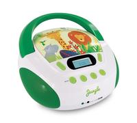 Metronic 477144 Radio CD/MP3 para Llave USB/Disco Duro Externo/Auricular Verde/Blanco