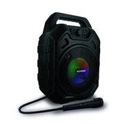 Metronic 477188 - Altavoz Bluetooth Potente 45W portatil, led Lights, toma USB, Micro-SD, AUX-IN, entrada para micrófono, micrófono incluido, radio FM, con asa ergonómica para fácil transporte
