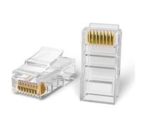 Metronic 495281 - Lote de 10 Conectores RJ45 Macho, Color Blanco