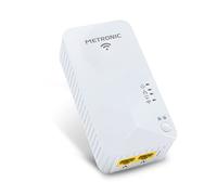 Metronic 495468 - Toma CPL Wi-FI (600 MB/s, 2 Puertos Fast Ethernet 100 MB/s, Color Blanco
