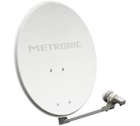 Metronic 498150 Eurasis - Kit digital con LNB universal y parabólica de acero color blanco (60 cm) [Importado de Francia]