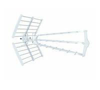 Metronic Antena Exterior UHF Triple Amplificada Blanca