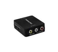 Metronic - Convertidor Adaptador RCA a HDMI Universal de Salida Ajustable 720P / 1080P Audio Videoconsola Xbox 360, PS1, PS2, Wii, N64, Gamecube, SNES, NES, PSP, cámara, Reproductor de DVD, VHS