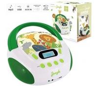 Metronic 477144 Radio CD/MP3 para Llave USB/Disco Duro Externo/Auricular Verde/Blanco