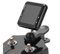 Metrónomo de clip recargable para guitarra eléctrica, negro, 5 teclas