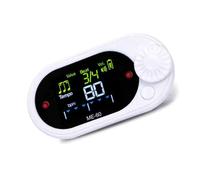 Metrónomo deportivo electrónico de práctica con clip trasero, afinador cromático, textura ABS, para amantes de la música, profesional con voz femenina