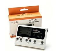 Metrónomo digital 3 en 1, sintonizador y generador de tonos para guitarra, bajo, violín y ukelele. Precisión de 0,1 Hz, 5 modos, recargable, rango de ritmo de 30-280 BPM. Herramienta profesional para