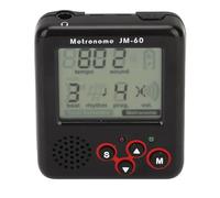 Metrónomo Digital, ABS Mini Metrónomo LCD Negro Con Clip Y Carga USB Metrónomo Pequeño Para Piano, Guitarra, Flauta, Violín, Tambor