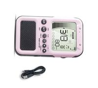 Metrónomo digital afinador vibrador metrónomo electrónico para piano, guitarra, bajo, ukelele, violín, práctica