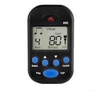 Metrónomo digital, con pantalla LCD, dispositivo de tempo de clip para músicos 30-280 BPM Rango ajustable Beat (negro)