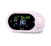 Metrónomo electrónico deportivo con clip trasero, afinador cromático, textura ABS, para amantes de la música, electrónico portátil