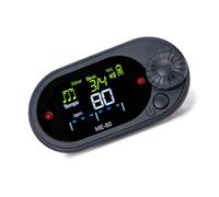 Metrónomo electrónico deportivo con clip trasero, afinador cromático, textura ABS para amantes de la música, recargable con LED