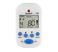 Metrónomo electrónico, metrónomo de guitarra,Metrónomo de piano LCD Metrónomos ajustables en volumen - Afinador de metrónomo de música de 10 sonidos de latido para piano, guitarra y otros instrumentos