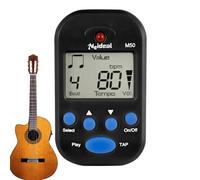 Metrónomo electrónico portátil, Metrónomo digital - Metrónomo LCD Metrónomo musical de volumen ajustable de alta precisión,Afinador de metrónomo mecánico con 10 sonidos de ritmo para otros instrumento