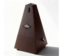 Metrónomo mecánico analógico clásico color marfil con mecanismo de madera y pedal - Ritmo preciso y sonido fuerte para piano, violín, guitarra y niños