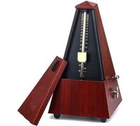 Metrónomo mecánico, Metrónomo de guitarra tipo torre, timbre de campana, péndulo mecánico de ritmo de violín y piano for guitarra, tambor, timbre de campana con clic audible(Mahogany)