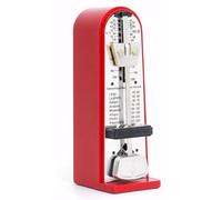 Metrónomo mecánico Metrónomo de metal ajustable preciso con escala clara Sonido fuerte Color rojo para guitarra, piano, violín y más