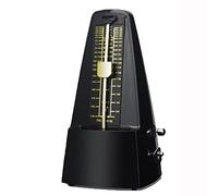 Metrónomo mecánico, Metrónomo mecánico de alta precisión con cubierta, material de movimiento de latón puro, for varios instrumentos musicales, 6 colores disponibles(Black)