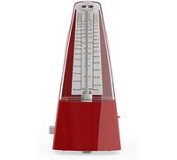 Metrónomo mecánico, metrónomo mecánico for piano, violín/guitarra/instrumentos de viento, clic audible y timbre, sincronización y tempo precisos(Color:Rosso)