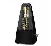 Metrónomo mecánico, Metrónomo profesional con tapa, alta precisión y estilo antiguo vintage, for piano, guitarra, batería, violín, guitarra, saxofón(Black)