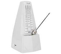 Metrónomo Mecánico Música Universal Clásico Piano Electrónico Tambor Bajo, Metrónomo de Herida de Tecla Electrónica Metrónomos para Accesorios de Música Accesorios Generales (Blanco)