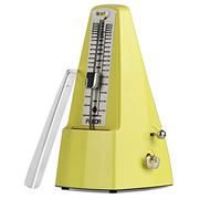 Metrónomo mecánico, sonido alto, alta precisión, no necesita pilas, metrónomo mecánico for piano, guitarra, violín, batería y otros instrumentos, ritmo de sonido fuerte(Color:Giallo)
