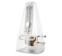 Metrónomo Mecánico, Transparente Seiko Metrónomo Mecánico Elegante Diseño Vintage Beat Preciso Clásico de Triángulo Seguimiento de Ritmo para Piano Guitarra Bajo Batería Violín Saxofón