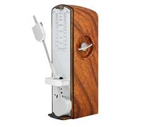 Metrónomo Mecánico Universal ABS Metal Péndulo Fluido Velocidad 60-208 BPM Práctica Instrumental Músico Adultos Blanco Rojo Burdeos 4.33×1.18×2.01in