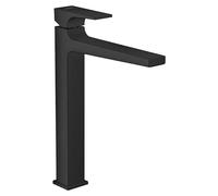 Metropol Grifo de lavabo (Negro, Altura: 32,6 cm)