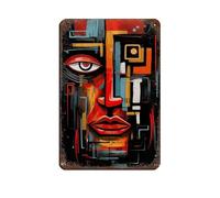 Metropolis Crepúsculo Cartel de metal vintage para pub, club, cafetería, bar, decoración de pared para el hogar, póster retro de 20 x 30 cm