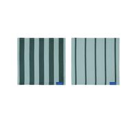 Mette Ditmer 2 Bayetas de cocina Stripes 33x33 cm Mint