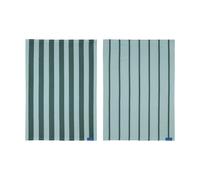 Mette Ditmer 2 Paños de cocina Stripes 50x70 cm Mint