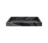 Mette Ditmer Bandeja decorativa Marble large 30x40 cm Black-grey