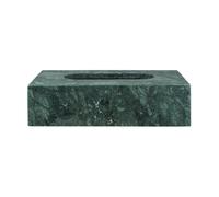 Mette Ditmer Caja de pañuelos Marble 14x25.5 cm Dark forest