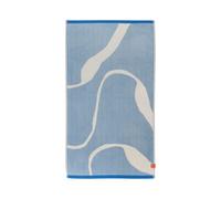 Mette Ditmer Toalla de baño Nova Arte 70x133 cm Light blue-off-white