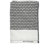 Mette Ditmer Toalla Grid 50x100 cm negro-off white