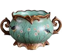 METTEOR Dispensador de Granos con cerámica, Recipiente para arroz, Tarro de Jengibre de cerámica, Adorno de jarrón de cerámica, decoración Retro para Sala de Estar, Flores secas simuladas, dispositi