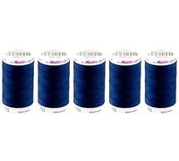 Mettler 10450 - 0793 N ° 50 - Bobina de Hilo - Lote de 5 Acabado Seda 500 M