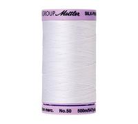 Mettler Seta Cotone finitura Filo 50Wt 547Yd-bianco