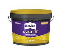 METYLAN Ovalit V, pegamento listo para usar para recubrimientos para pintar, lienzos de vidrio, velo de vidrio, no tejidos- Cubo de 10 kg