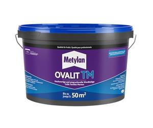 Metylan Pegamento para papel pintado Ovalit TM puro o como aditivo para pasta de papel pintado, adhesivo muy fuerte para revestimientos de paredes pesadas, adhesivo resistente a la humedad y a la