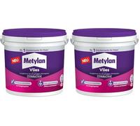 Metylan Pegamento para papel pintado resistente a la humedad para papel pintado, pasta para papel pintado no tejido, pegamento para fácil empapelado, 1 x 3 kg (Paquete de 2)