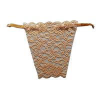 Metyou Lady Lace Clip-Mock Camisola Sujetador Insertar Overlay Modesty Panel Chaleco