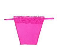 Metyou Lady Lace Clip-Mock Camisola Sujetador Insertar Overlay Modesty Panel Chaleco