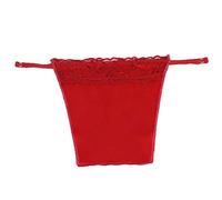 Metyou Mujer Señora Lace Clip-On Mock camisola movible del sujetador de superposición modestia panel chaleco (rojo)