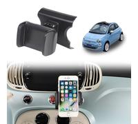 METYOUCAR Soporte de teléfono fijo giratorio para Fiat 500 2016-2024, apto para iPhone, Android y smartphones universales (estilo clip/A)