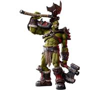 METYTOYZ World of Warcraft 1/12 210 mm Kargath the Orc Condottier Figura de acción, capitán mercenario de orco verde altamente articulado con doble hacha, casco cornudo y escudo, figura coleccionable