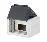 Metz BTR E-DAT Módulo IP44 Ap de geh. Gris Cat.6 unbestueck
