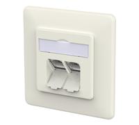 Metz connect 130e381002-i toma de corriente rj-45 blanco